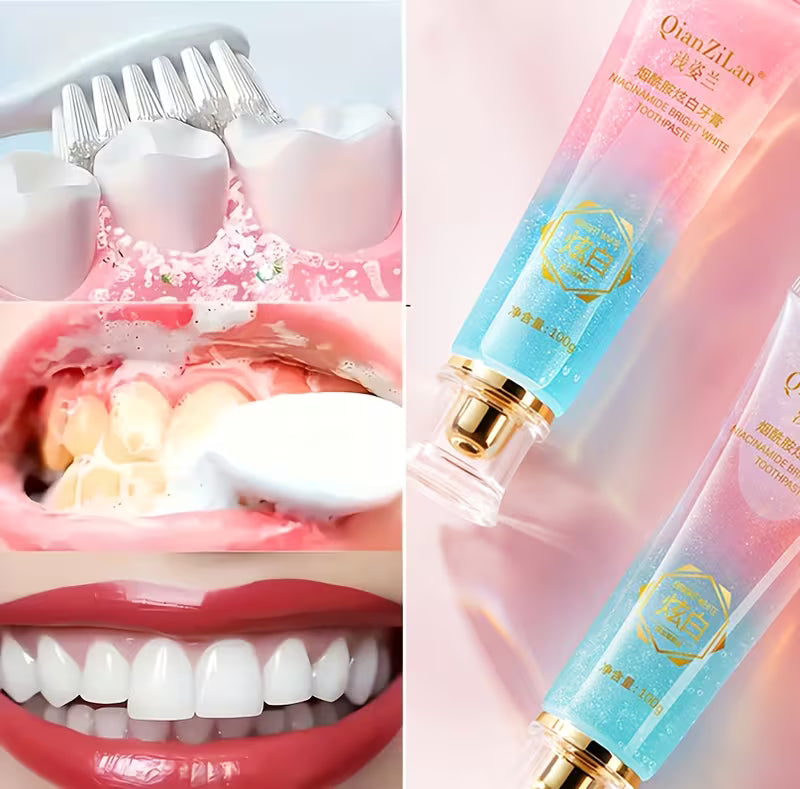 Oralhoe Nicotinamide Dazzle White Toothpaste 100g – Whitening Toothpaste with Niacinamide for Fresh Breath & Anti-Stain Protection