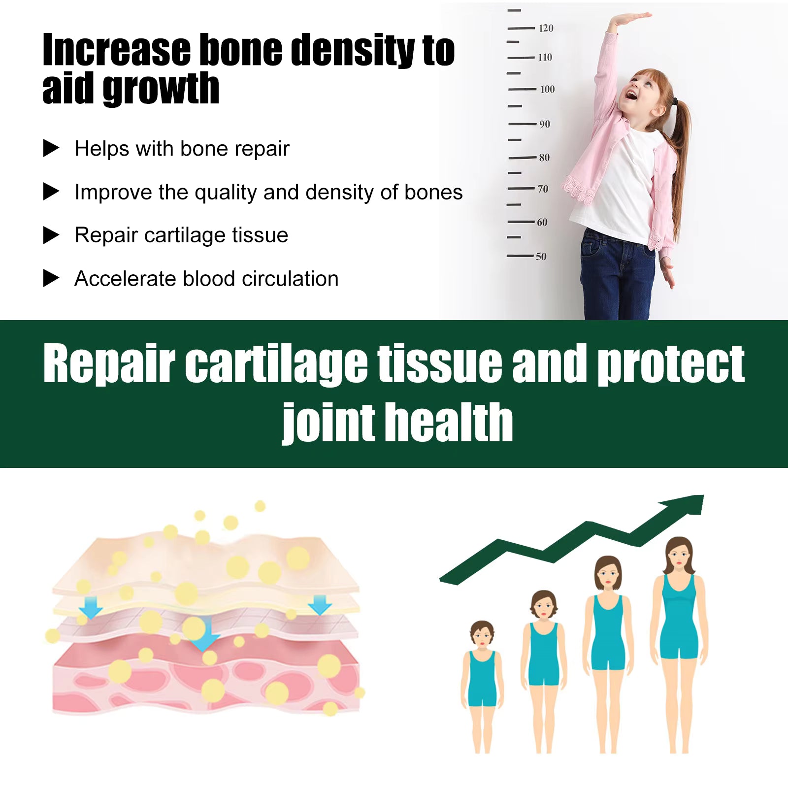 Height Booster Drops 30ml – Natural Growth Support Formula – Bone & Posture Support for Teens & Adults UAE