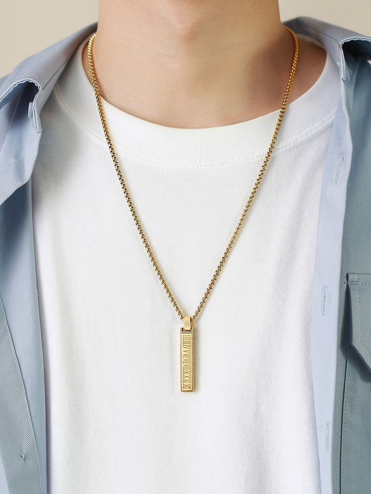 Ayatul Kursi Bar Necklace – Elegant Islamic Protection Necklace for Men & Women – Premium Arabic Muslim Jewelry