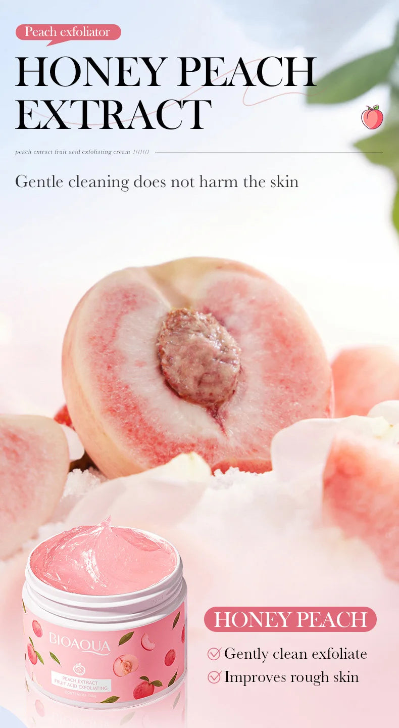 Bioaqua Body Sugar Scrub – Natural Exfoliating Skin Softener with Moisturizing Formula – Smooth & Glowing Skin