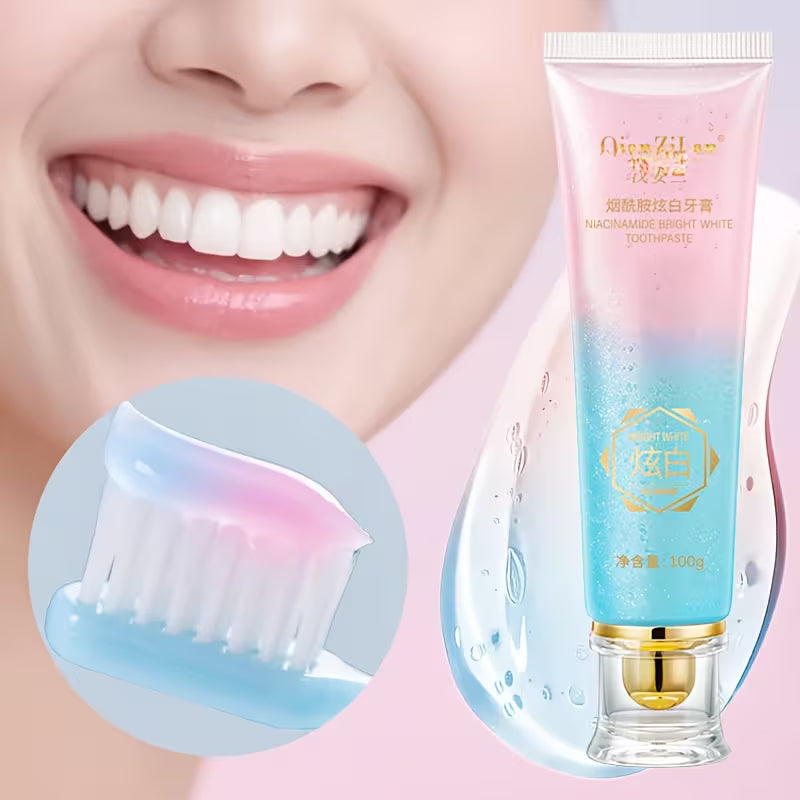 Oralhoe Nicotinamide Dazzle White Toothpaste 100g – Whitening Toothpaste with Niacinamide for Fresh Breath & Anti-Stain Protection